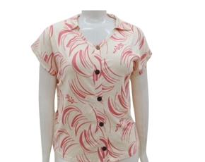 Blusa ad extrag manga curt