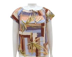 Blusa ad extrag manga curt