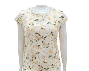 Blusa ad extrag manga curt
