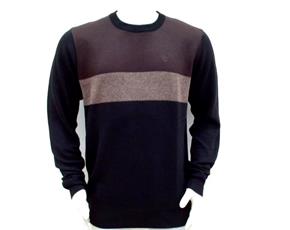 Blusa Openshock Adulto Masculina Lã/Acrílico Listrado Frente