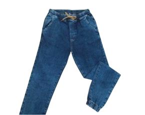Calça juv jeans/tactel