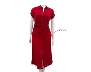 Vestido ad extra g manga curta