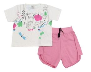 Conjunto juv manga curta