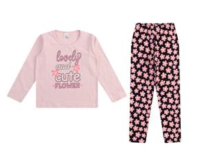 Conjunto Indiababy Infantil Feminino Manga Longa Cotton Legging
