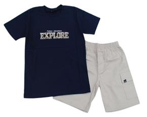 Conjunto juv manga curta