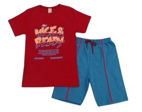 Conjunto juv manga curta