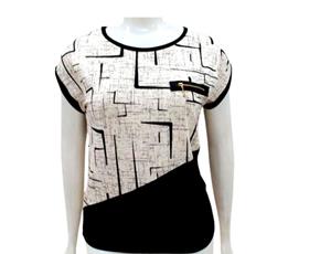 Blusa ad extrag manga curt