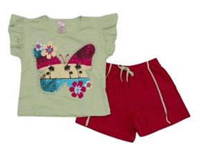 Conjunto juv manga curta
