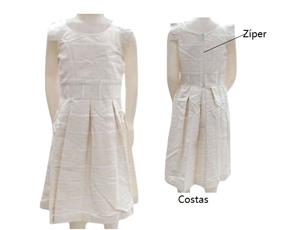 Vestido inf manga curta