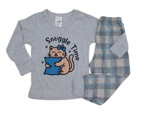 Pijama Desayner Primeiros Passos Feminino Manga Longa Malha