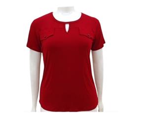 Blusa ad extrag manga curt