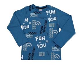 Camiseta Zhor Infantil Masculina Manga Longa Malha