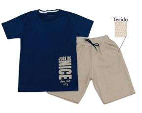 Conjunto juv manga curta