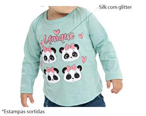 Blusa Fashionk Primeiros Passos Feminina Manga Longa Malha