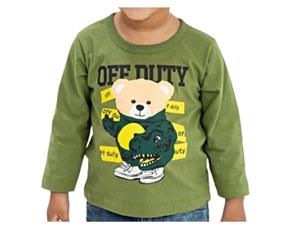 Camiseta Fashionk Bebe Masculino Manga Longa Malha