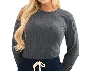 Blusa Bstar Adulto Feminina Manga Longa Viscolycra Canelada