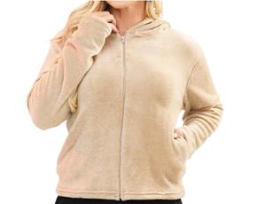 Jaqueta Bstar Adulto Feminina Peluciada Capuz