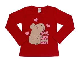 Blusa inf manga longa