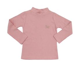 Blusa Mundonicky Primeiros Passos Feminina Manga Longa Malha Canelada