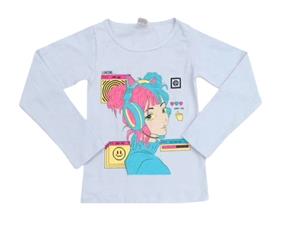 Blusa juv manga longa