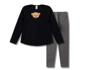Conjunto juv manga longa