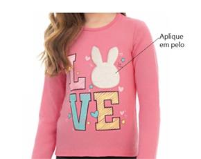 Blusa inf manga longa