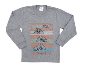 Camiseta Pituki Infantil Masculina Manga Longa Malha