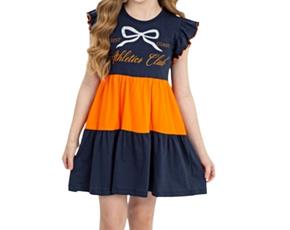 Vestido juv manga curta