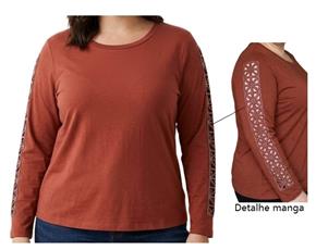 Blusa ad extra g manga lga