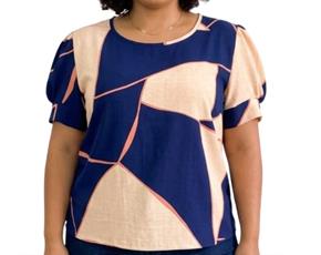 Blusa ad extrag manga curt