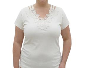 Blusa ad extrag manga curt