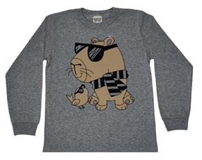 Camiseta Mundonicky Infantil Masculina Manga Longa Malha