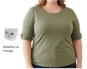 Blusa ad extra g manga lga