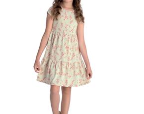 Vestido inf manga curta