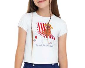 Blusa inf manga curta