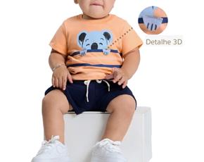 Conjunto masc manga curta