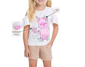 Conjunto inf manga curta