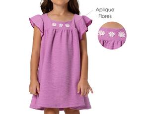 Vestido inf manga curta