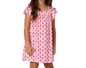 Vestido inf manga curta