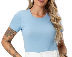 Blusa ad manga curta
