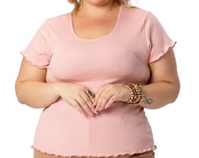 Blusa ad extrag manga curt