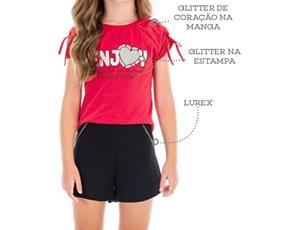 Conjunto inf manga curta