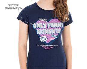 Blusa juv manga curta