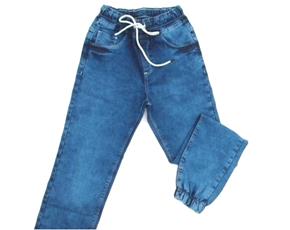 Calça juv jeans/tactel