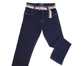Calça juv jeans/tactel