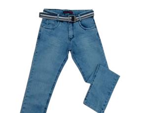 Calça juv jeans/tactel