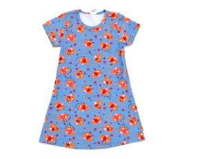 Vestido inf manga curta