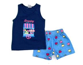 Conjunto Catolele Primeiros Passos Feminino Regata Cotton Short