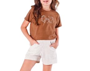 Conjunto juv manga curta