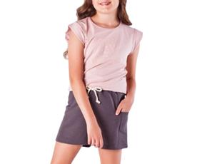 Conjunto juv manga curta